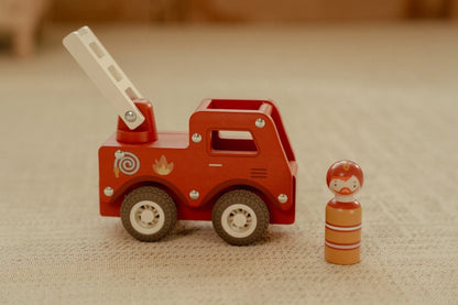 Camión de bomberos madera - Little Dutch