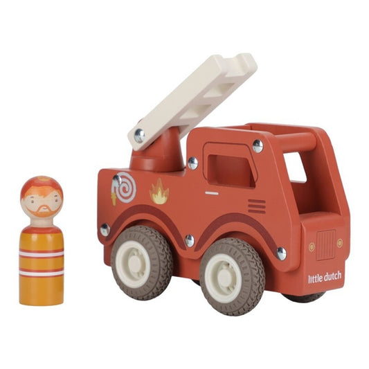 Camión de bomberos madera - Little Dutch