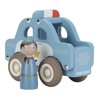 Coche de policía madera - Little Dutch