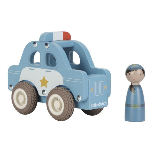 Coche de policía madera - Little Dutch