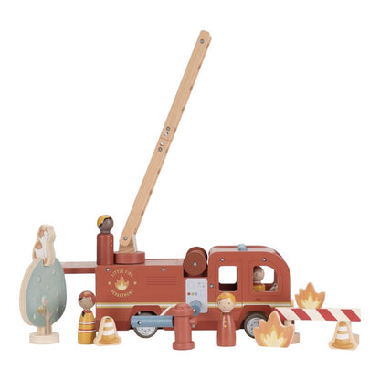 Set de bomberos con camión madera - Little Dutch