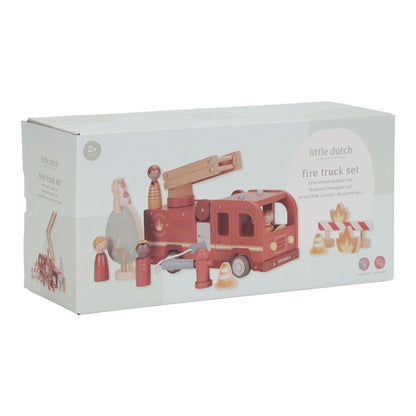Set de bomberos con camión madera - Little Dutch