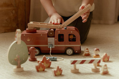 Set de bomberos con camión madera - Little Dutch