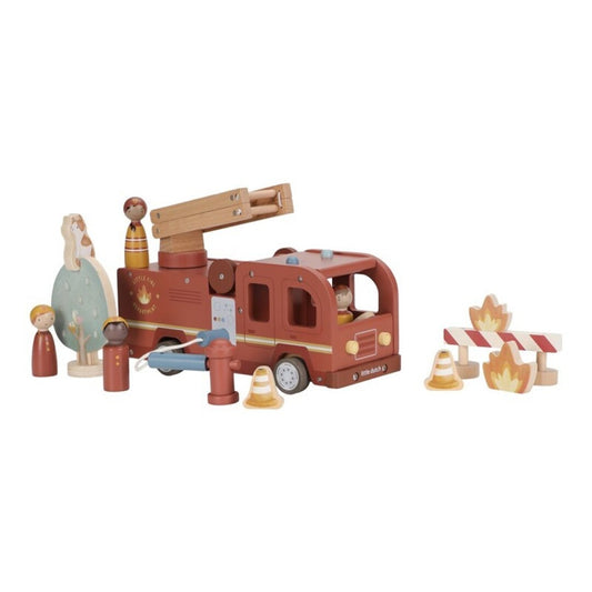 Set de bomberos con camión madera - Little Dutch