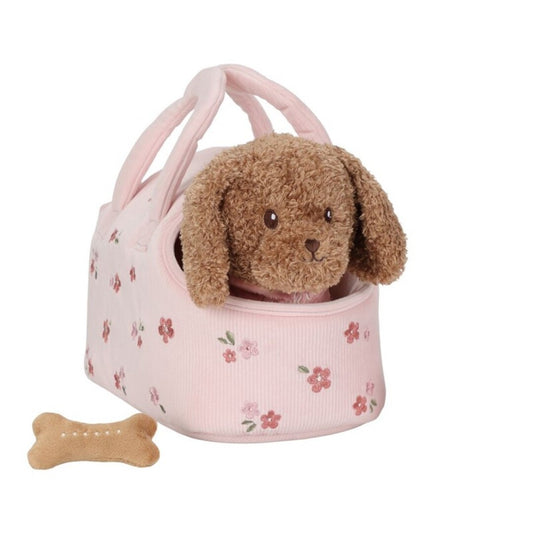 Perrito peluche Jackie con bolsa - Little Dutch