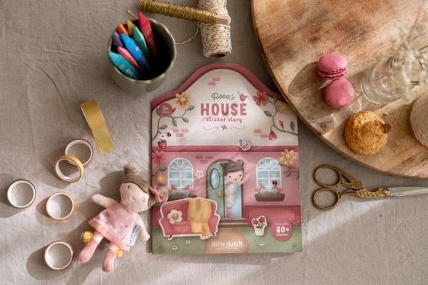 Libro pegatinas reusables, House - Little Dutch