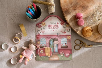 Libro pegatinas reusables, House - Little Dutch