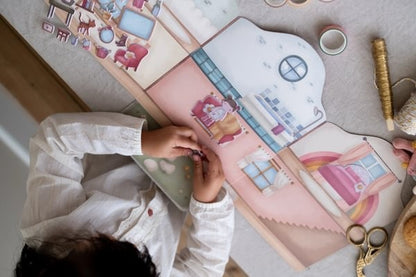Libro pegatinas reusables, House - Little Dutch