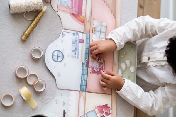 Libro pegatinas reusables, House - Little Dutch