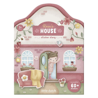 Libro pegatinas reusables, House - Little Dutch