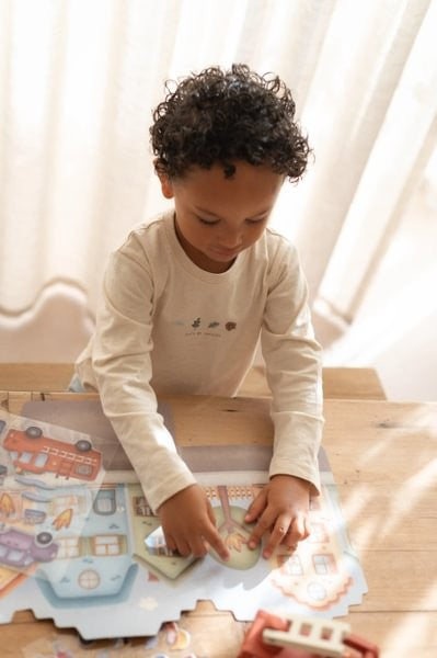 Libro pegatinas reusables, Bomberos - Little Dutch