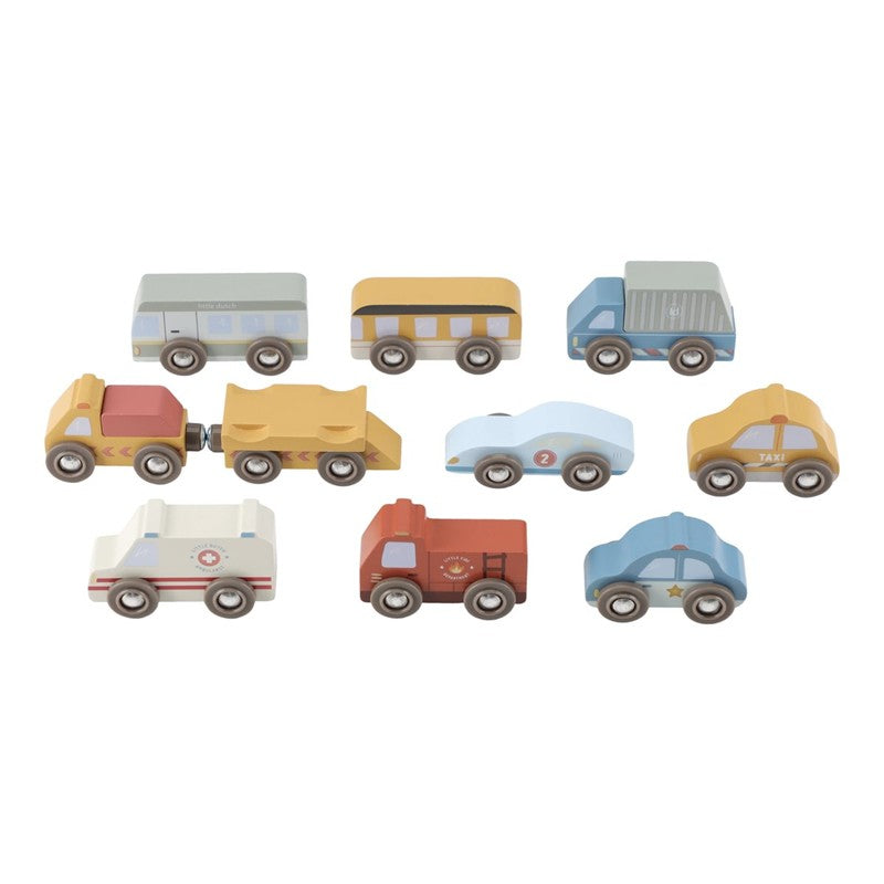 Set de vehículos de madera - Little Dutch