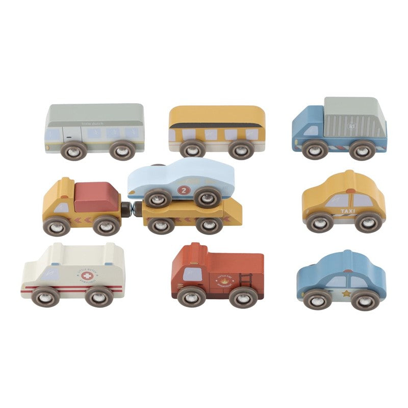 Set de vehículos de madera - Little Dutch