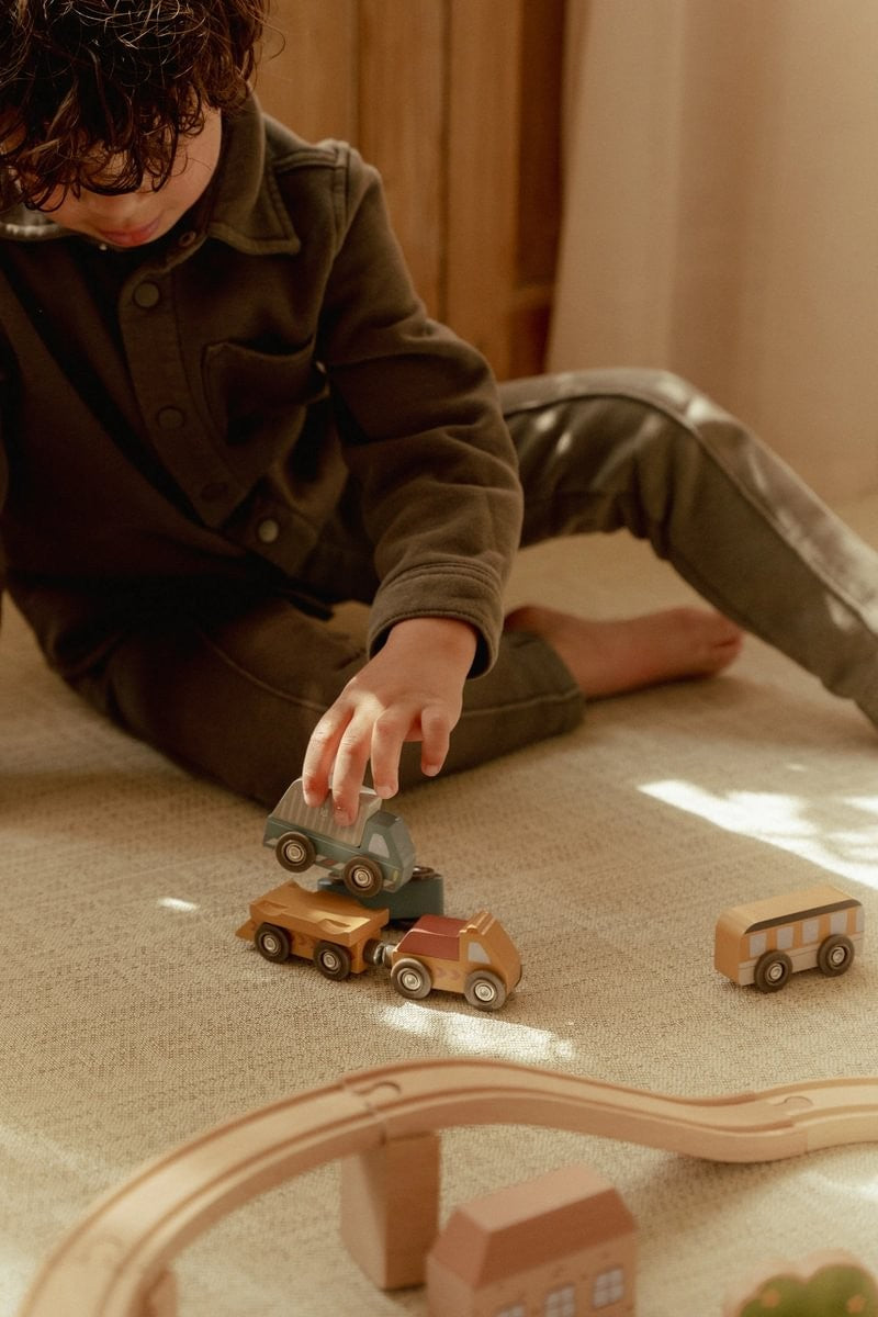 Set de vehículos de madera - Little Dutch