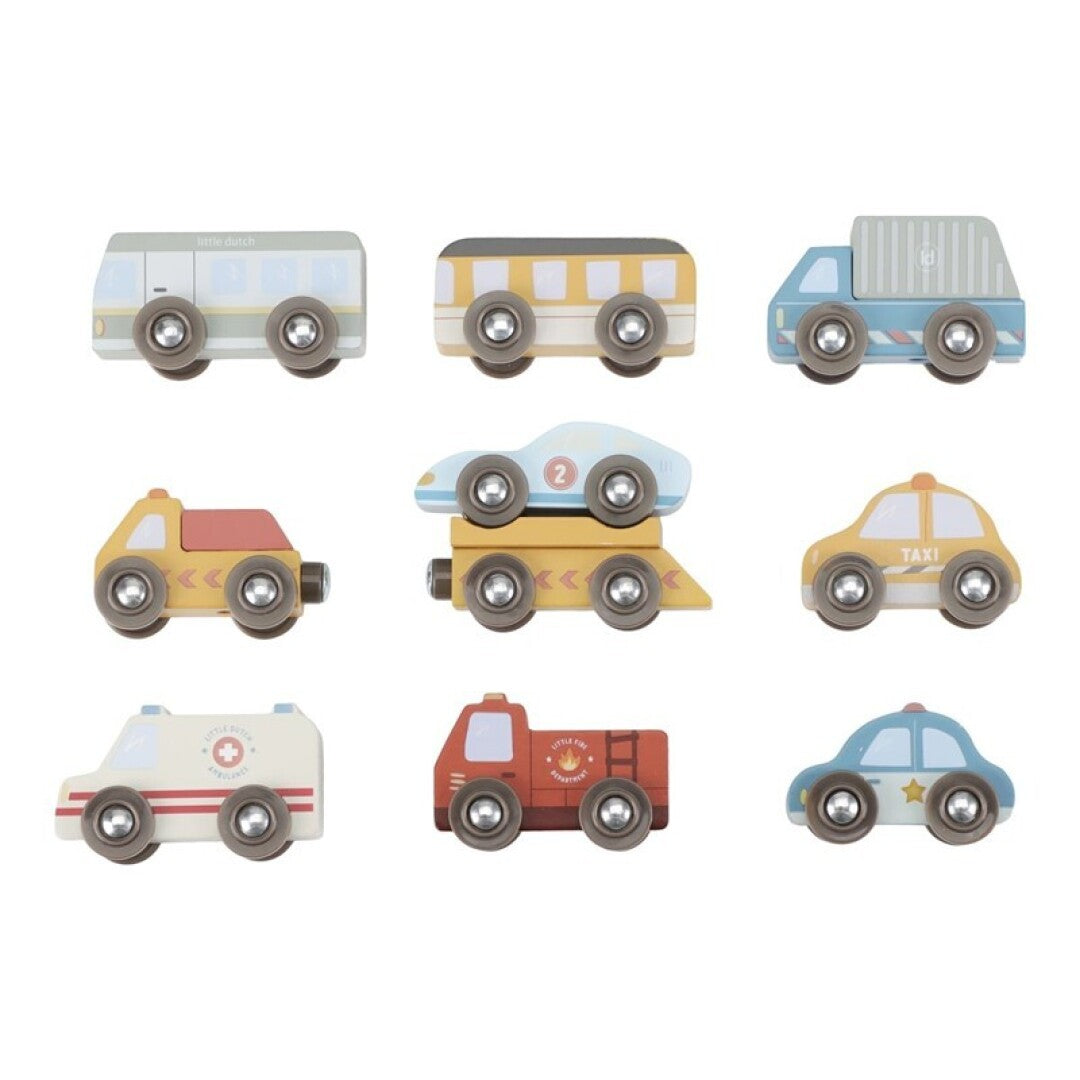 Set de vehículos de madera - Little Dutch