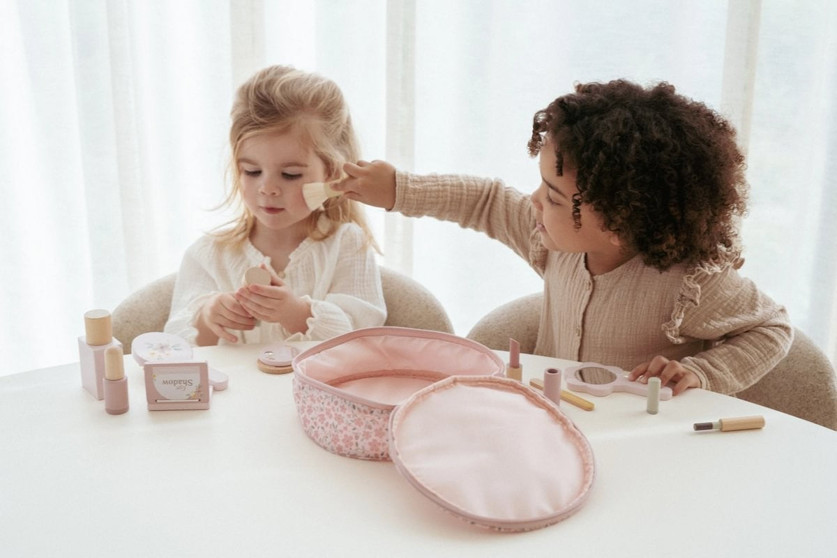 Estuche de maquillaje de madera - Little Dutch