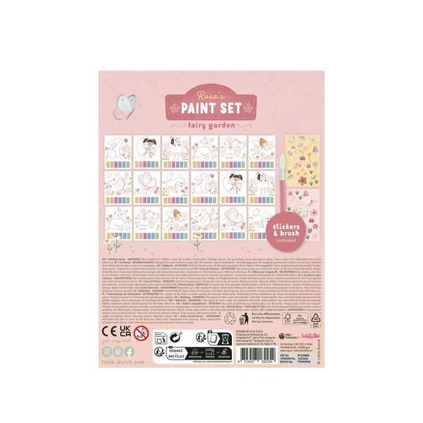 Set de pintura agua, Rosa Fairy - Little Dutch