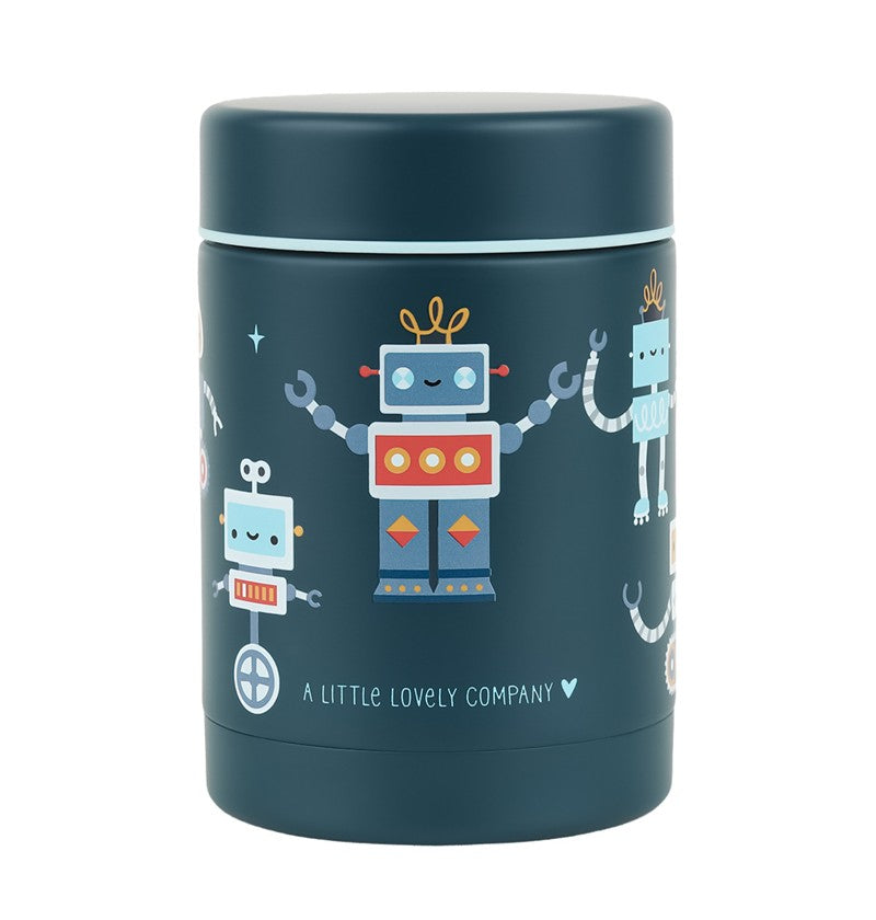 Termo isotérmico acero 300ml, Robots - A Little Lovely Company
