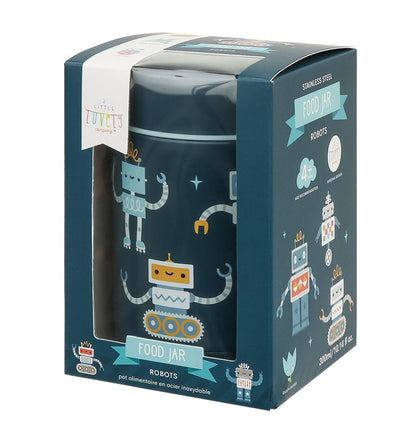 Termo isotérmico acero 300ml, Robots - A Little Lovely Company