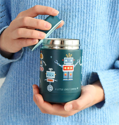 Termo isotérmico acero 300ml, Robots - A Little Lovely Company