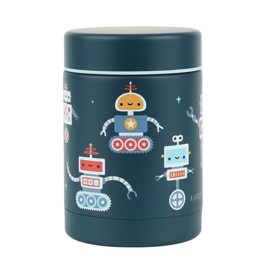 Termo isotérmico acero 300ml, Robots - A Little Lovely Company