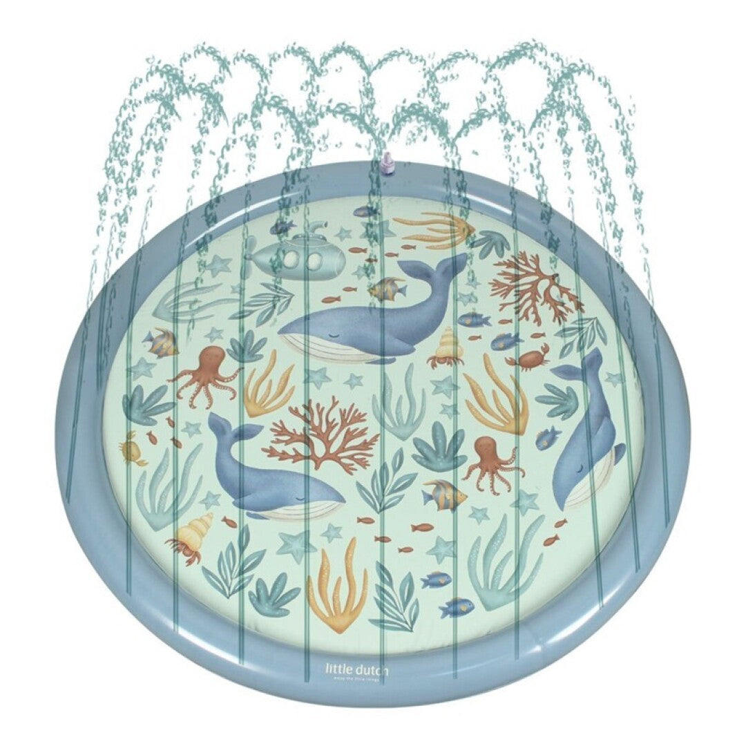 Alfombra con rociadores 150 cm , Océano - Little Dutch