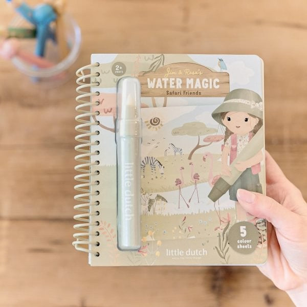 Libro mágico agua, Rosa Safari - Little Dutch