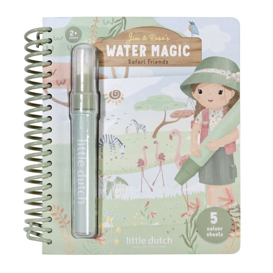 Libro mágico agua, Rosa Safari - Little Dutch