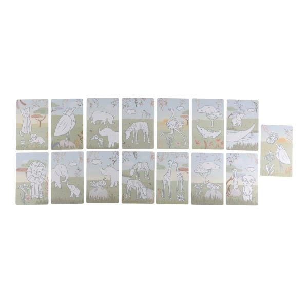 Tablet de dibujo Verde Safari Friends - Little Dutch