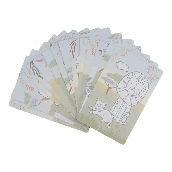Tablet de dibujo Verde Safari Friends - Little Dutch
