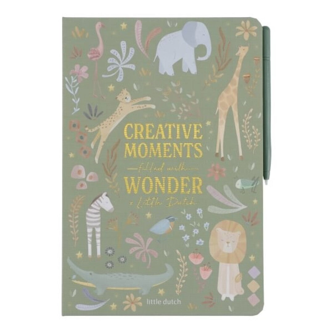 Tablet de dibujo Verde Safari Friends - Little Dutch