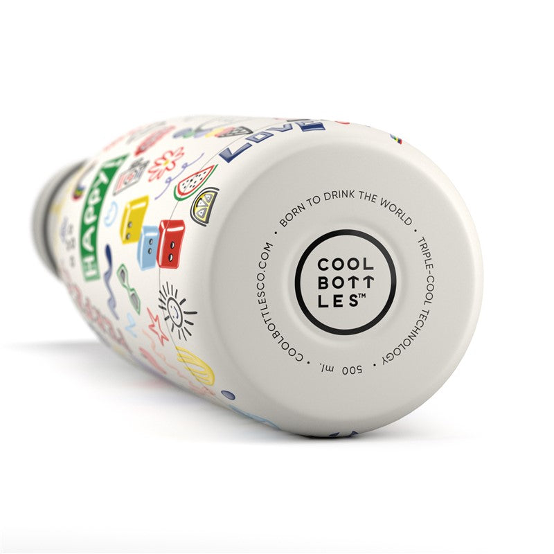 Botella de agua Eddie Baehr, Good Vibes 500ml - Cool Bottles