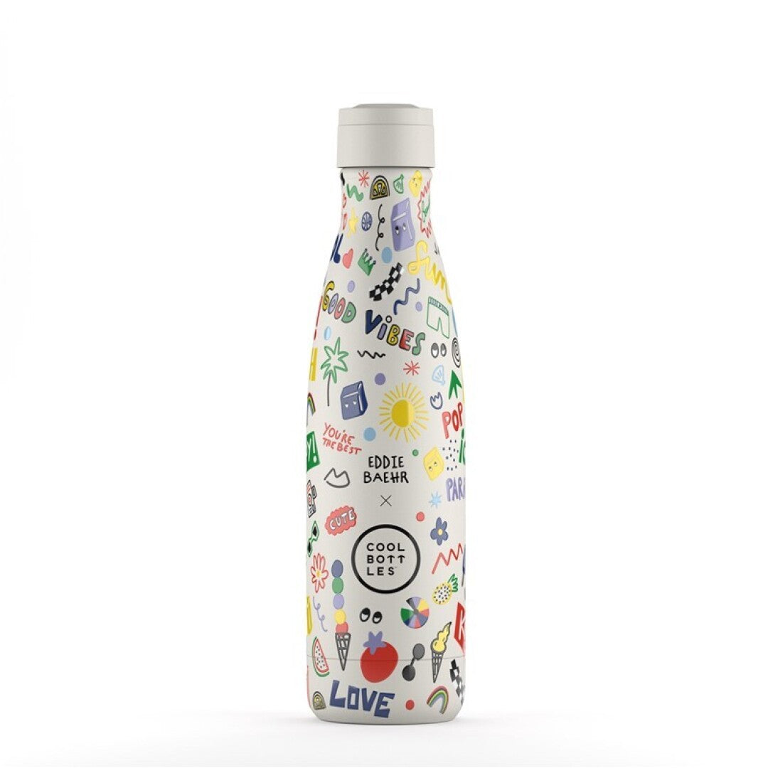 Botella de agua Eddie Baehr Good Vibes 500ml - Cool Bottles