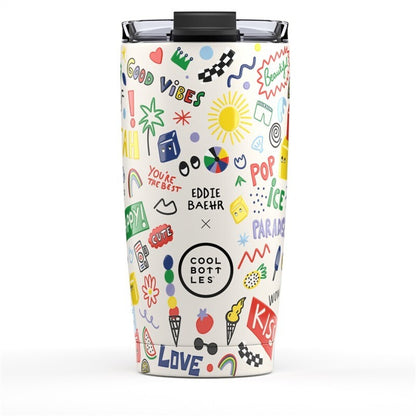 Vaso térmico Eddie Baehr Good Vibes 550ml - Cool Bottles
