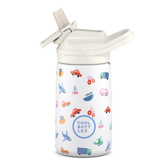 Botella de agua Little Wheels 350ml - Cool Bottles