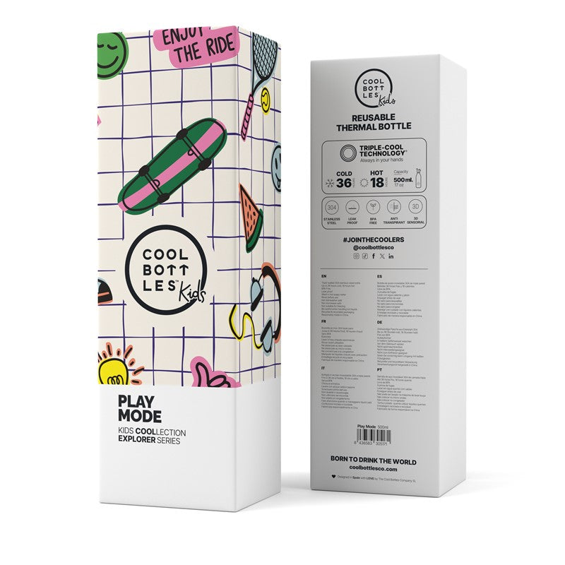 Botella de agua Play Mode 500ml - Cool Bottles