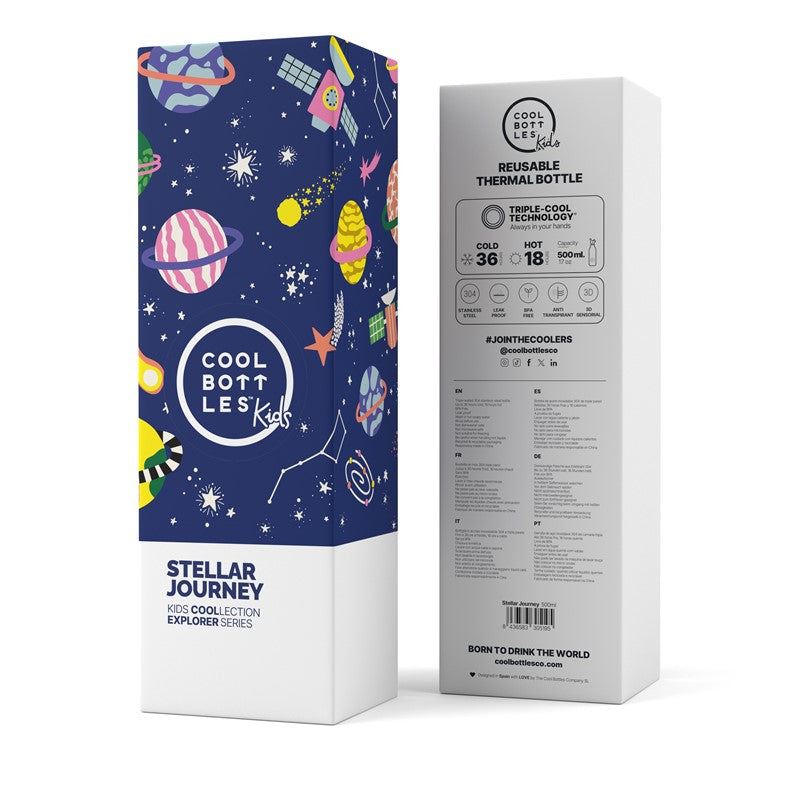 Botella de agua Stellar Journey 500ml - Cool Bottles