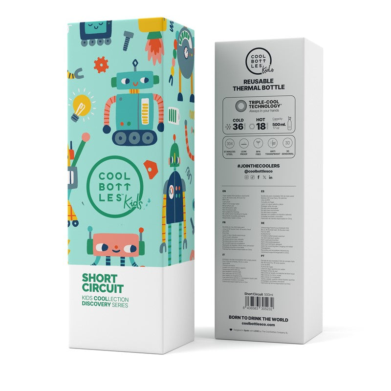 Botella de agua Short Circuit 500ml - Cool Bottles