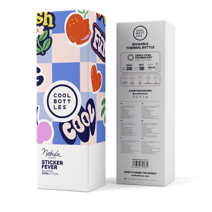 Botella de agua Nebula, Sticker Fever 500ml  - Cool Bottles