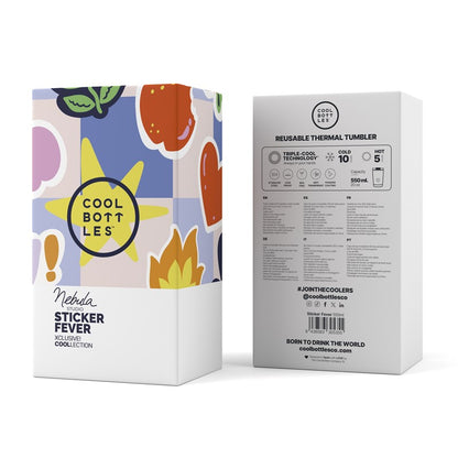 Vaso térmico Nebula, Sticker Fever 550ml - Cool Bottles
