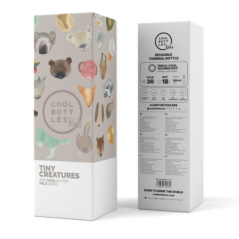 Botella de agua Tiny Creatures 260ml - Cool Bottles