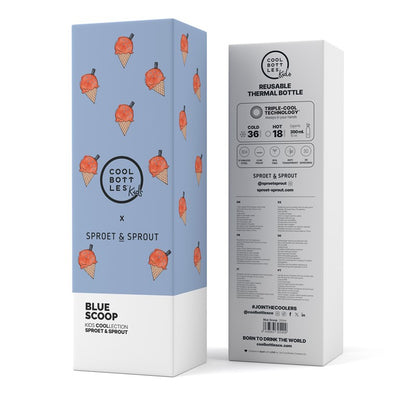 Botella de agua SPRT& Blue Scoop 350ml - Cool Bottles