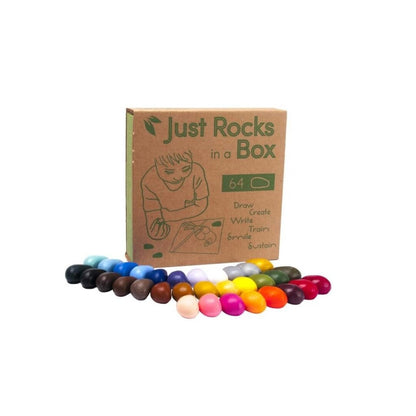 Caja con 64 crayones de colores - Crayon Rocks