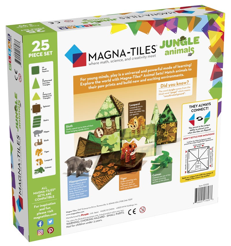 Animales jungla set 25 piezas - Magna-Tiles