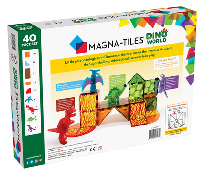 Dino World set 40 piezas - Magna-Tiles