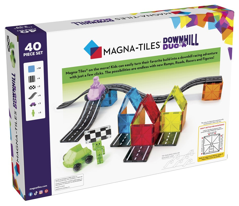 Pista de carreras Down hill duo 40 piezas - Magna-Tiles