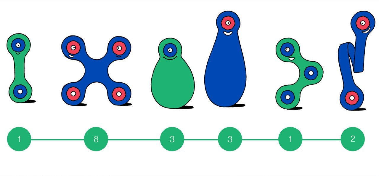 Itsy Pack, azul/verde - Clixo