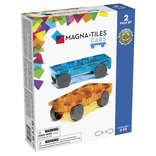Base para coches iman, azul-naranja - Magna-Tiles