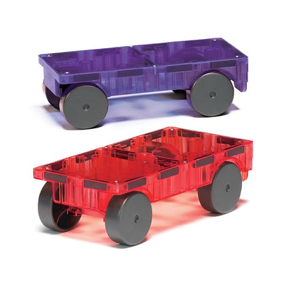 Base para coches iman, violeta-rojo - Magna-Tiles