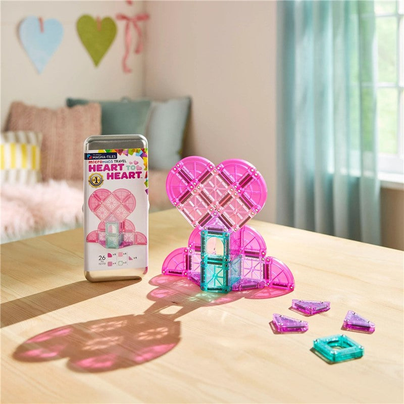 Magna-T microMAGS HEART Travel set - Magna-Tiles